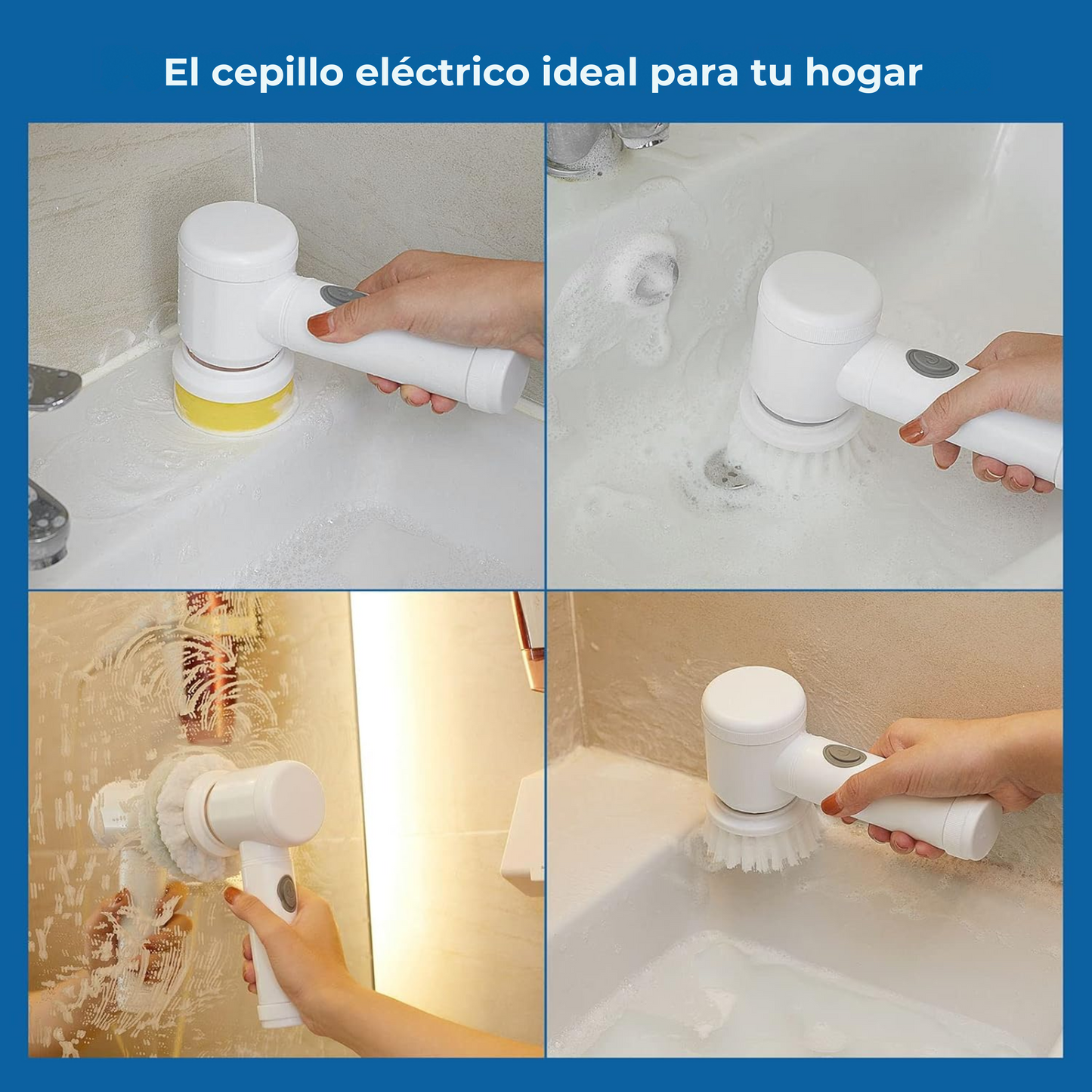 Cepillo De Limpieza Eléctrico Portatil
